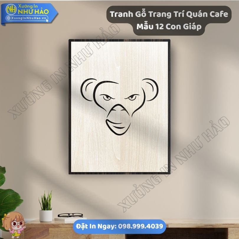 Tranh Go Trang Tri Quan Cafe Mau 12 Con Giap 4 Xưởng Chế Tác Tranh Gỗ Trang Trí Quán Cafe Mẫu 12 Con Giáp Theo Yêu Cầu Uy - Phối Hợp Tranh Gỗ Decor Đẹp