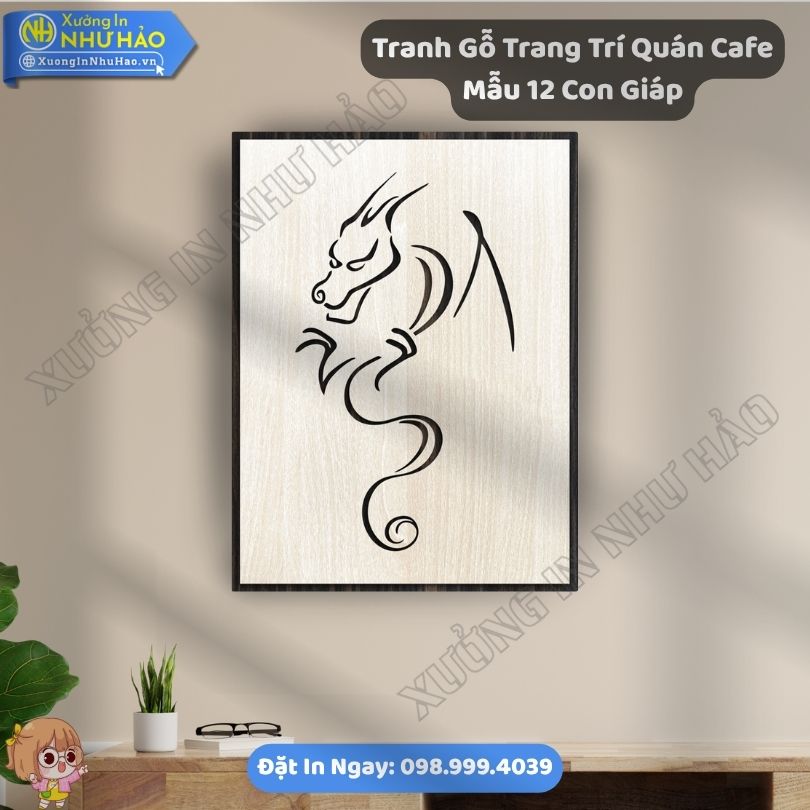 Tranh Go Trang Tri Quan Cafe Mau 12 Con Giap 5 Xưởng Chế Tác Tranh Gỗ Trang Trí Quán Cafe Mẫu 12 Con Giáp Theo Yêu Cầu Uy - Phối Hợp Tranh Gỗ Decor Đẹp