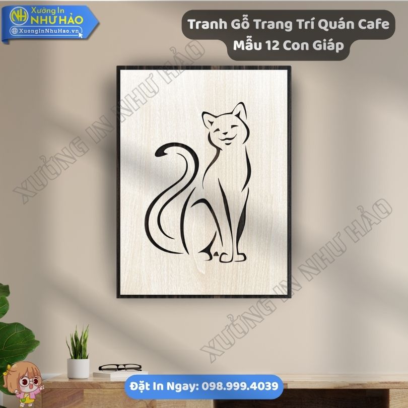 Tranh Go Trang Tri Quan Cafe Mau 12 Con Giap 9 Xưởng Chế Tác Tranh Gỗ Trang Trí Quán Cafe Mẫu 12 Con Giáp Theo Yêu Cầu Uy - Phối Hợp Tranh Gỗ Decor Đẹp