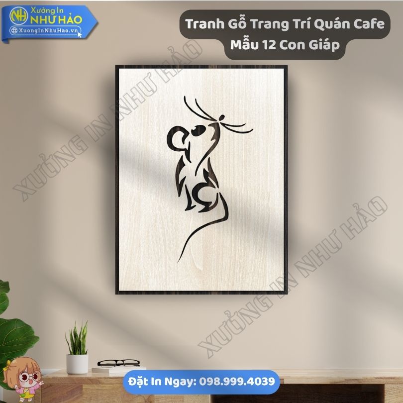 Tranh Go Trang Tri Quan Cafe Mau 12 Con Giap Xưởng Chế Tác Tranh Gỗ Trang Trí Quán Cafe Mẫu 12 Con Giáp Theo Yêu Cầu Uy - Phối Hợp Tranh Gỗ Decor Đẹp