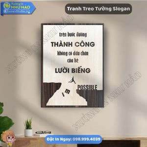 Tranh Gỗ Decor Treo Tường Cao Cấp Thúc Đẩy Năng Suất Làm Việc Tại Xưởng In Như Hảo