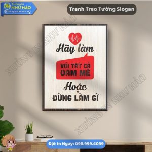Tranh Gỗ Động Lực Trang Trí Văn Phòng Đẹp Giá Tốt Tại Xưởng Như Hảo - Tranh Slogan Treo Tường Gỗ MDF Chống Ẩm