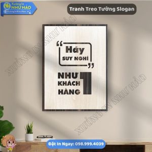 Tranh Gỗ Động Lực Trang Trí Văn Phòng Đẹp Giá Tốt Tại Xưởng Như Hảo - Tranh Slogan Treo Tường Gỗ MDF Chống Ẩm