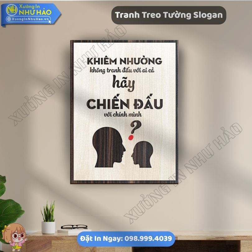 Tranh Treo Tuong Slogan 17 Tranh Gỗ Động Lực Trang Trí Văn Phòng Đẹp Giá Tốt Tại Xưởng Như Hảo - Tranh Slogan Treo Tường Gỗ MDF Chống Ẩm