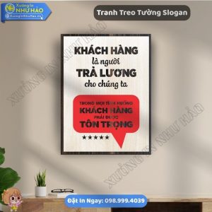 Tranh Khẩu Hiệu Văn Phòng Thiết Kế Theo Yêu Cầu Chất Liệu Gỗ 2 lớp Cao Cấp Sang Trọng