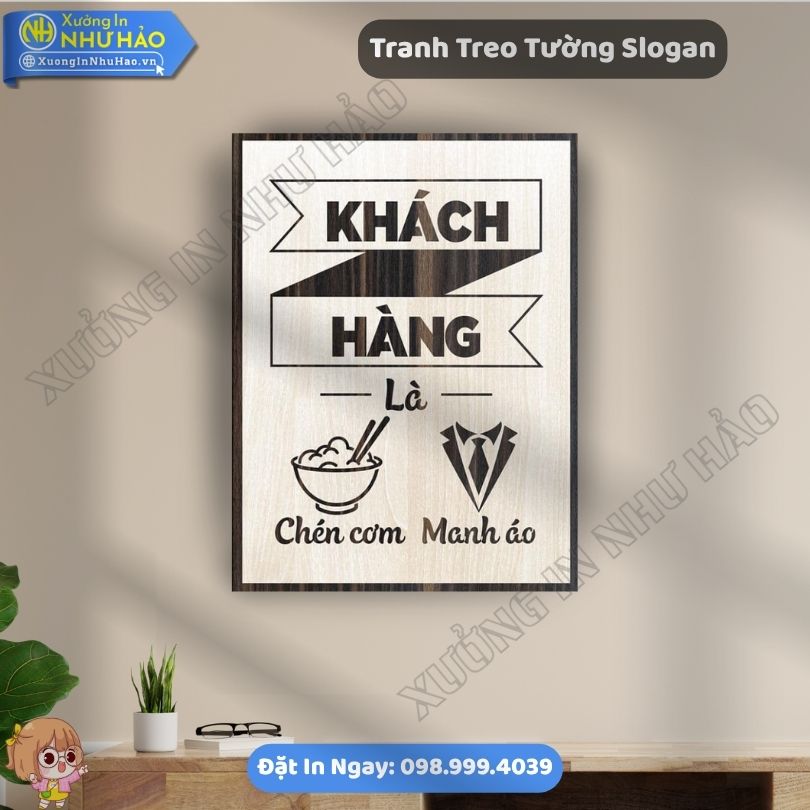 Tranh Treo Tuong Slogan 44 Tranh Khẩu Hiệu Văn Phòng Thiết Kế Theo Yêu Cầu Chất Liệu Gỗ 2 lớp Cao Cấp Sang Trọng