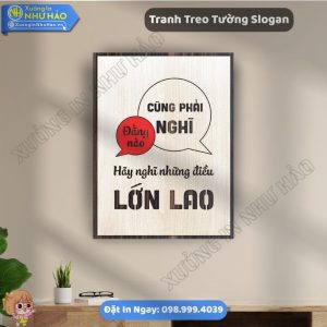 Xưởng In Tranh Slogan Treo Văn Phòng Uy Tín Chất Lượng Cao Giá Tốt Tại Xưởng Như Hảo - Tranh Slogan Treo Văn Phòng Thúc Đẩy Năng Suất