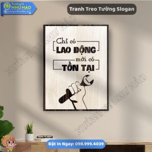 Đặt Tranh Treo Tường Slogan Theo Yêu Cầu Đẹp Cho Văn Phòng Tại Như Hảo - Tranh Khẩu Hiệu Văn Phòng