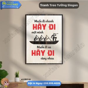 Mẫu Tranh Tạo Động Lực Slogan Văn Phòng Thiết Kế Theo Yêu Cầu Độc Đáo