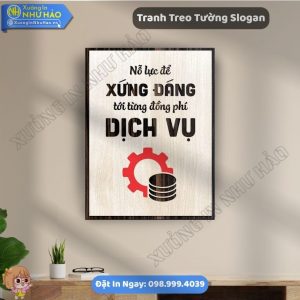 Mẫu Tranh Tạo Động Lực Slogan Văn Phòng Thiết Kế Theo Yêu Cầu Độc Đáo