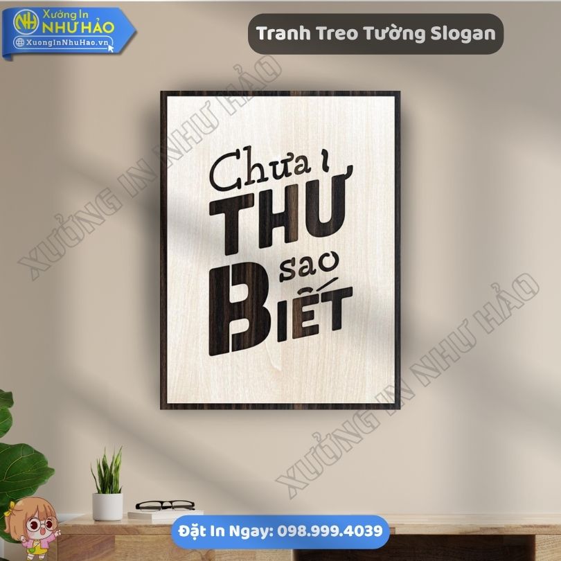 Tranh Treo Tuong Slogan 73 Xưởng Thiết Kế Tranh Truyền Động Lực Và Tranh Gỗ Động Lực Theo Yêu Cầu