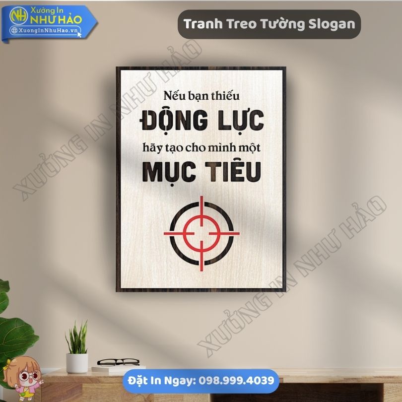Tranh Treo Tuong Slogan 75 Xưởng Thiết Kế Tranh Truyền Động Lực Và Tranh Gỗ Động Lực Theo Yêu Cầu