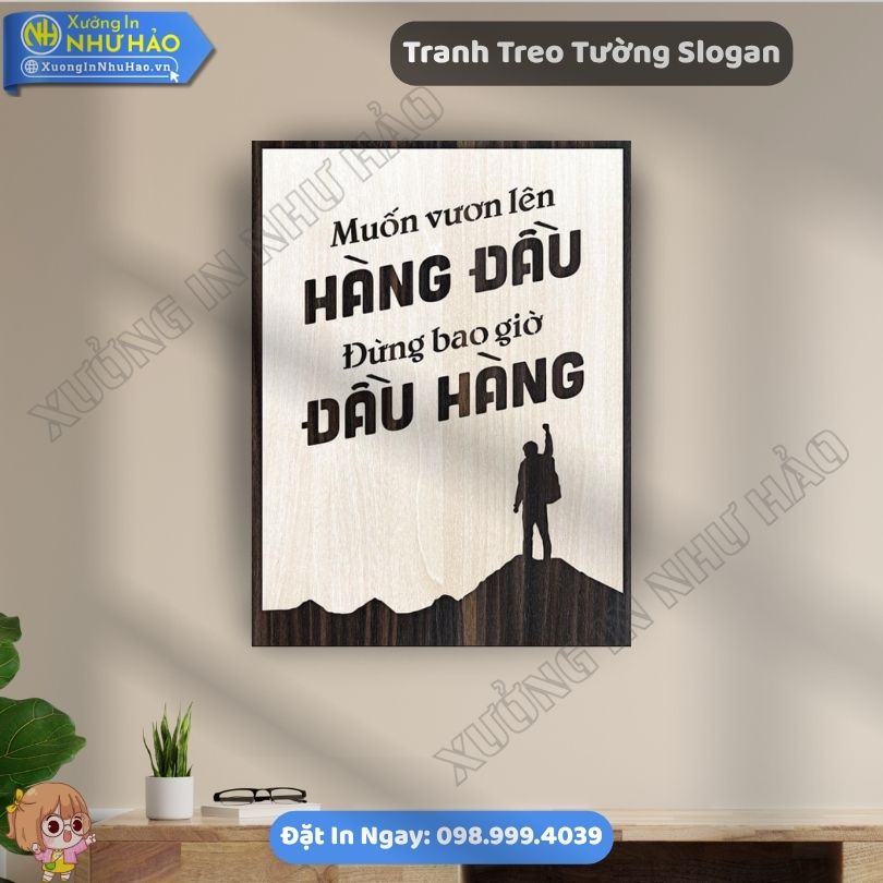 Tranh Treo Tuong Slogan 77 Xưởng Thiết Kế Tranh Truyền Động Lực Và Tranh Gỗ Động Lực Theo Yêu Cầu