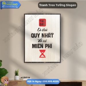 Tranh Gỗ Decor Treo Tường Cao Cấp Thúc Đẩy Năng Suất Làm Việc Tại Xưởng In Như Hảo