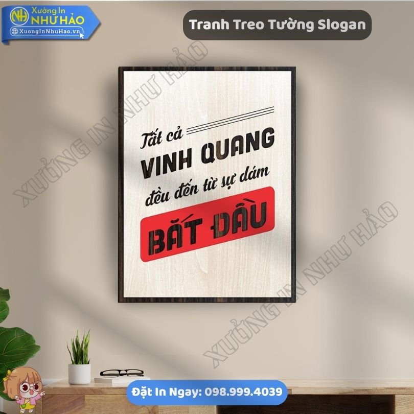 Tranh Treo Tuong Slogan 81 Đặt Làm Tranh Động Lực Văn Phòng Và Tranh Khẩu Hiệu Văn Phòng Theo Yêu Cầu Uy Tín
