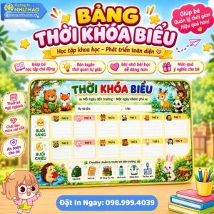 Làm Bảng Thời Khóa Biểu Để Bàn Tráng Gương (Cán Bóng) Theo Thiết Kế Riêng - Bề Mặt Tráng Gương Sáng Bóng