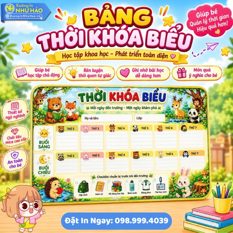 Bang Thoi Khoa Bieu De Ban Trang Guong 17 Làm Bảng Thời Khóa Biểu Để Bàn Tráng Gương (Cán Bóng) Theo Thiết Kế Riêng - Bề Mặt Tráng Gương Sáng Bóng