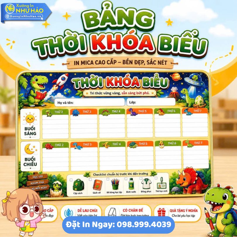 Bang Thoi Khoa Bieu De Ban Trang Guong 18 Làm Bảng Thời Khóa Biểu Để Bàn Tráng Gương (Cán Bóng) Theo Thiết Kế Riêng - Bề Mặt Tráng Gương Sáng Bóng