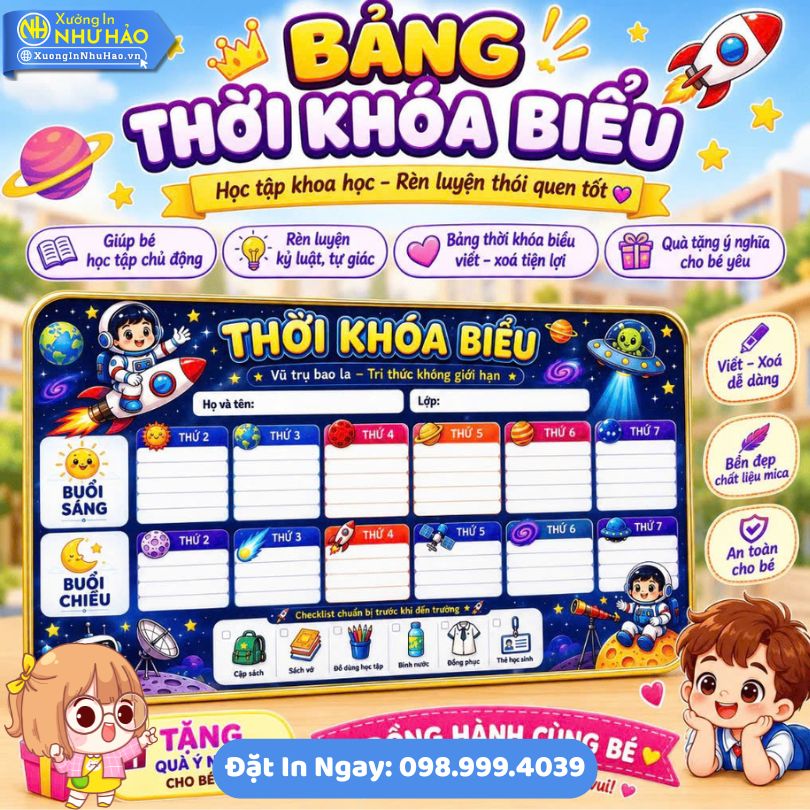 Bang Thoi Khoa Bieu De Ban Trang Guong 20 Làm Bảng Thời Khóa Biểu Để Bàn Tráng Gương (Cán Bóng) Theo Thiết Kế Riêng - Bề Mặt Tráng Gương Sáng Bóng