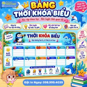 Làm Bảng Thời Khóa Biểu Để Bàn Tráng Gương (Cán Bóng) Theo Thiết Kế Riêng - Bề Mặt Tráng Gương Sáng Bóng