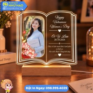 Quà Tặng 20/10 - Đèn Ngủ In Hình Thiết Kế Theo Yêu Cầu - Bền Đẹp Ánh Sáng Ấm Áp Giá Tận Xưởng