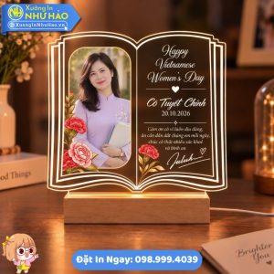 Quà Tặng 20/10 - Đèn Ngủ In Hình Thiết Kế Theo Yêu Cầu - Bền Đẹp Ánh Sáng Ấm Áp Giá Tận Xưởng