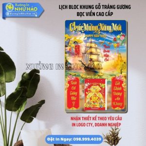 In Lịch Treo Tường Tráng Gương Theo Yêu Cầu Đẹp Sang Trọng Bền Đẹp Giá Tốt Tại Xưởng Như Hảo
