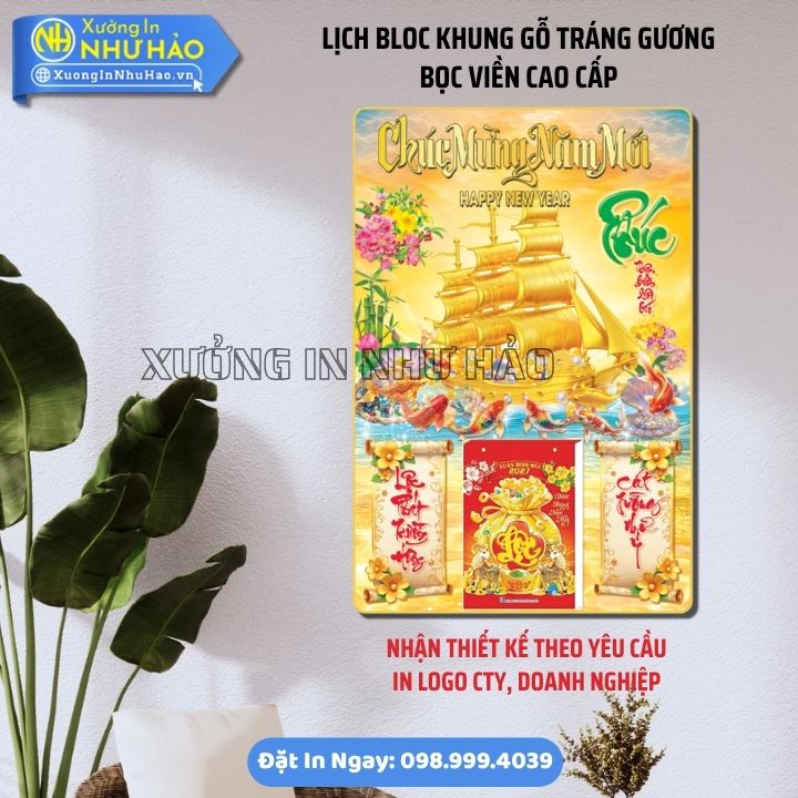 Lich Bloc Khung go trang guong boc vien Cao Cap 20 In Lịch Treo Tường Tráng Gương Theo Yêu Cầu Đẹp Sang Trọng Bền Đẹp Giá Tốt Tại Xưởng Như Hảo