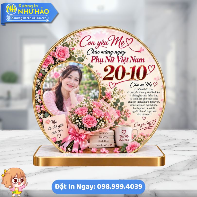 Tranh Trang Guong Tron Kem De Boc Vien Cao Cap 4 Quà Tặng 20/10 và 20/11 - Tranh Tráng Gương Tròn Kèm Đế Bọc Viền Cao Cấp Theo Yêu Cầu Xưởng In Như Hảo Sang Trọng Bền Đẹp